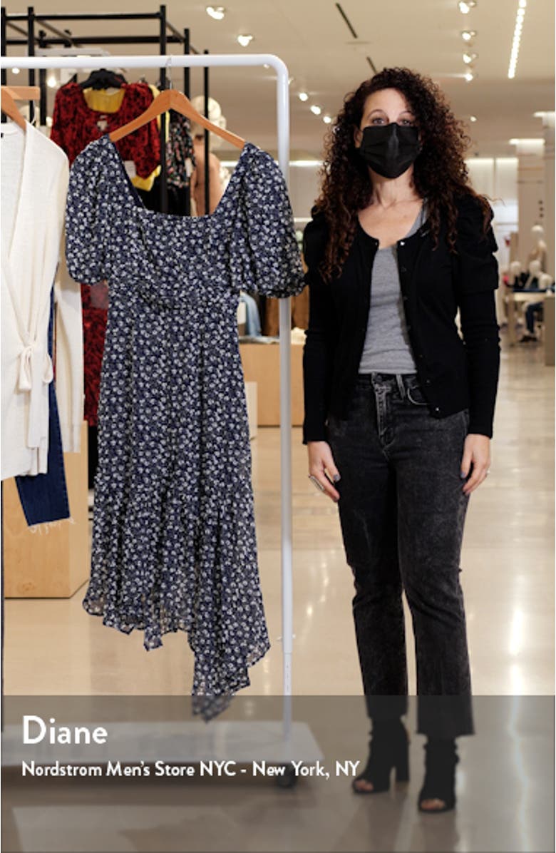 Floral Asymmetrical Hem Dress, sales video thumbnail