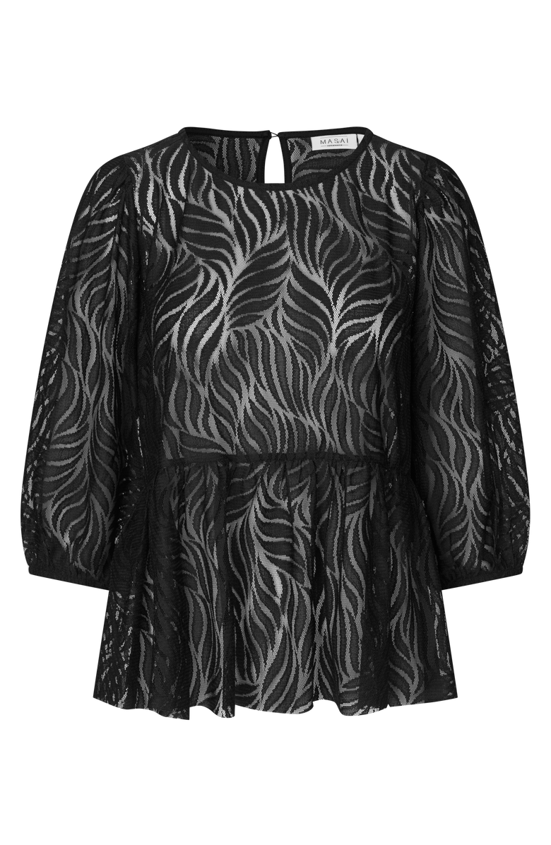 Masai Copenhagen Lace Top, Alternate, color, Black