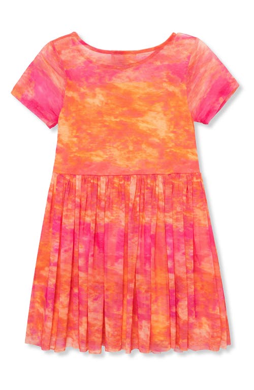 Shop Peek Aren't You Curious Kids' Tie Dye Dress In Orange Multi