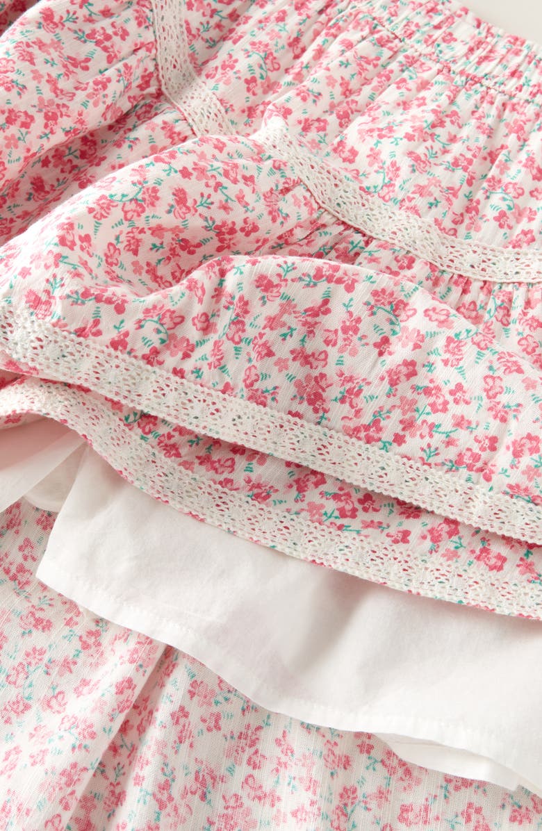 Nordstrom Kids' Lace Trim Ruffle Skort, Alternate, color, 