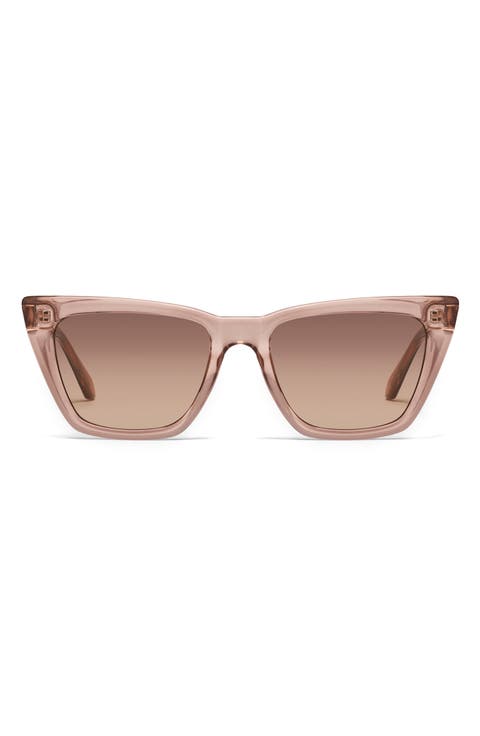 Call The Shots 54mm Gradient Cat Eye Sunglasses