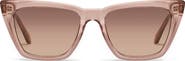 QUAY Call The Shots 54mm Gradient Cat Eye Sunglasses