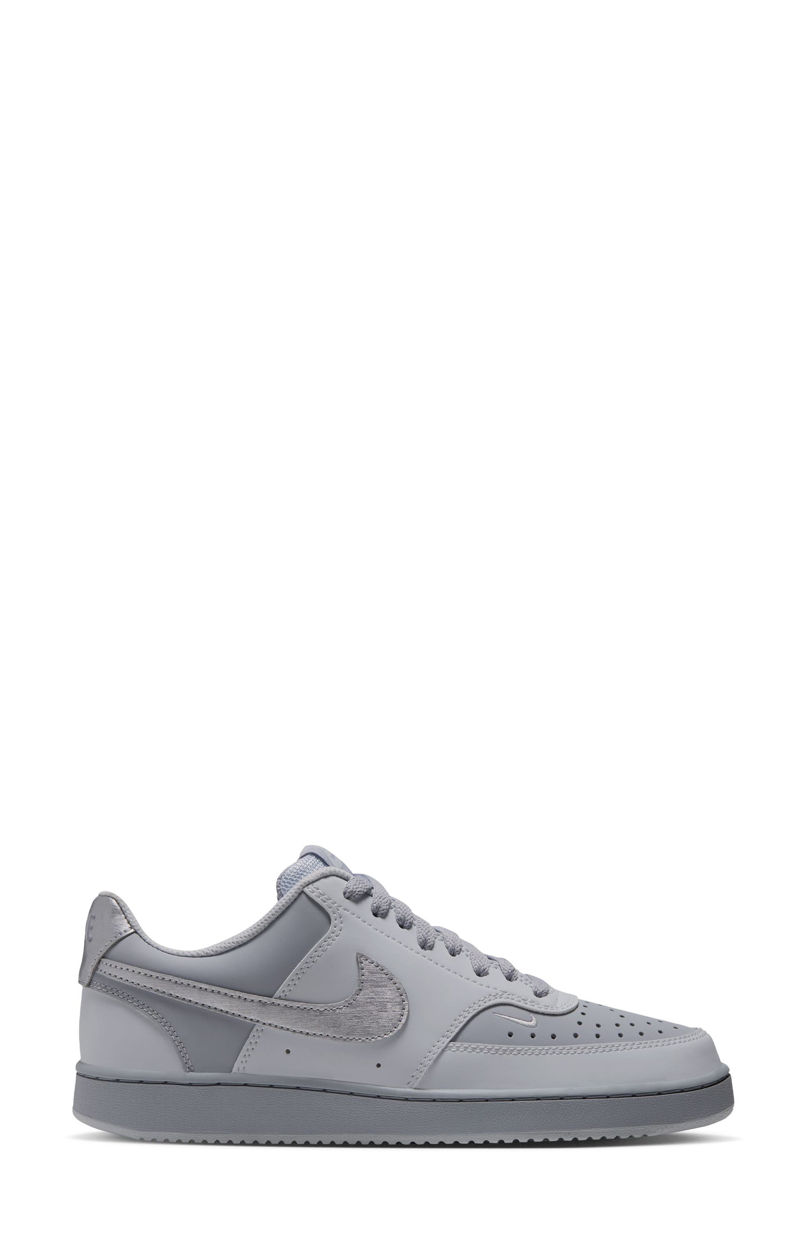 Court Vision Low Sneaker, Alternate, color, PLATINUM/ SILVER-GREY