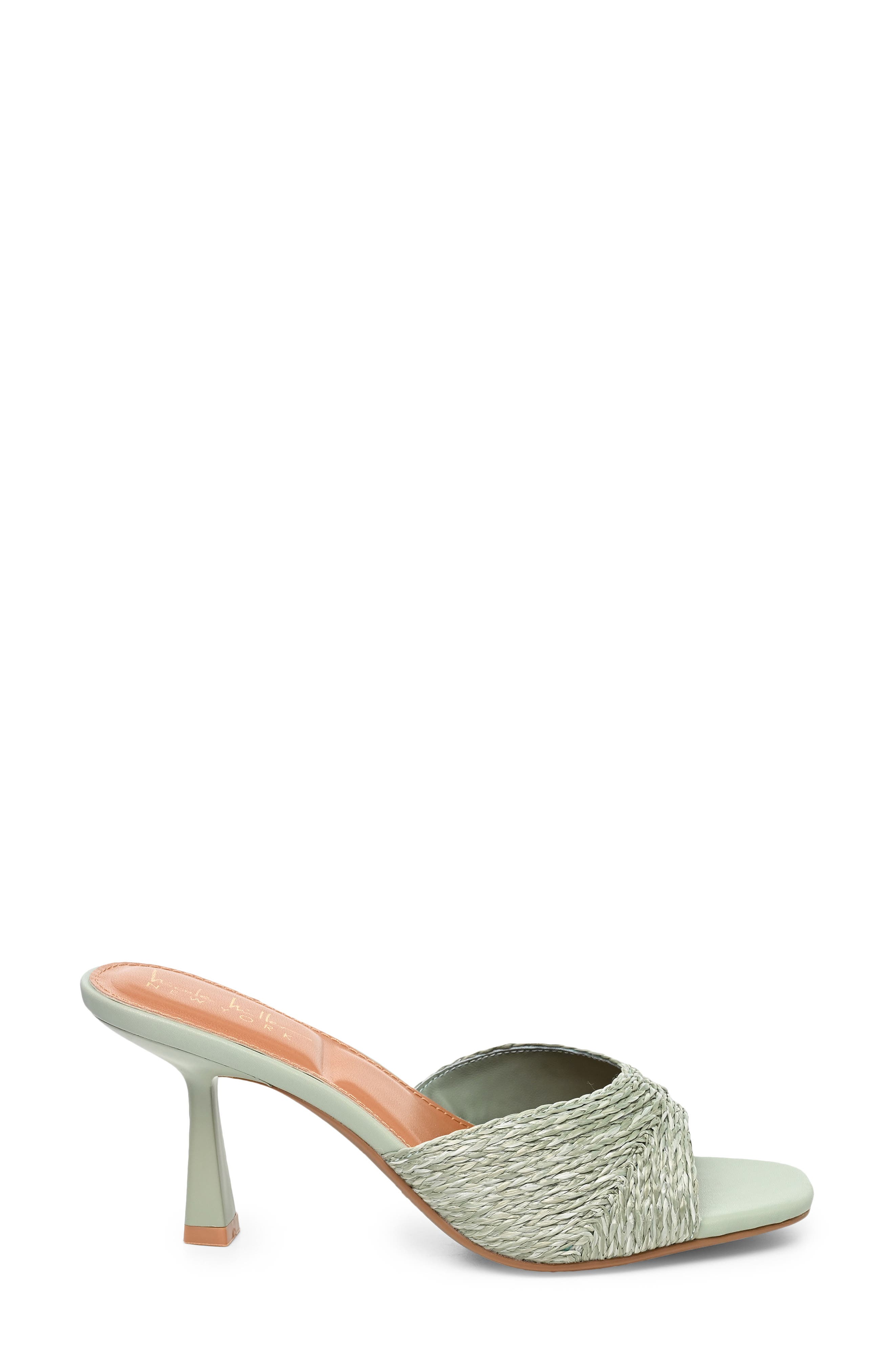 Odit Slide Sandal, Alternate, color, MINT RAFFIA