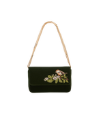 Fable England Sophia Wren Embroidered Occasion Purse Velvet