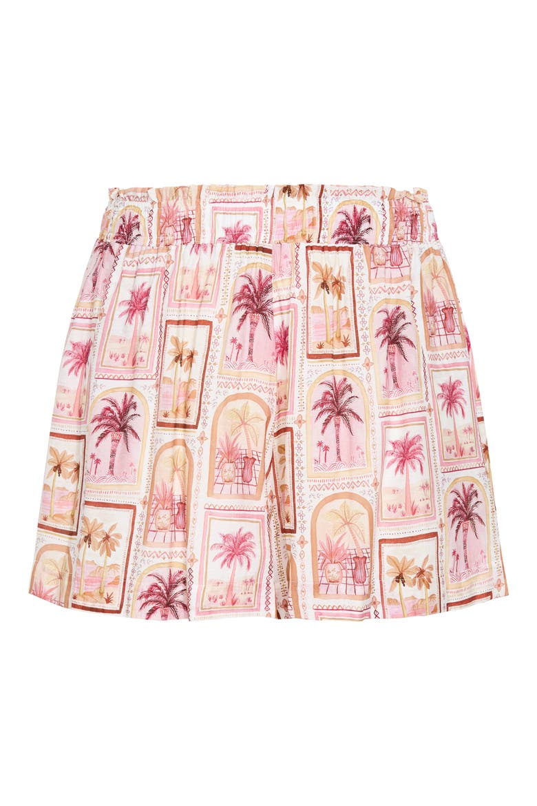 Postcard Print Shorts, Alternate, color, POSTCARD SOIREE