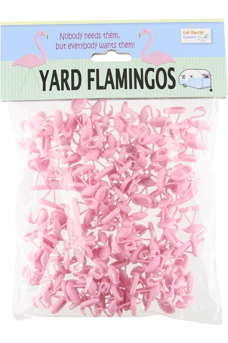 Gut Bustin Games Yard Flamingo Miniatures Small, Main, color, Pink