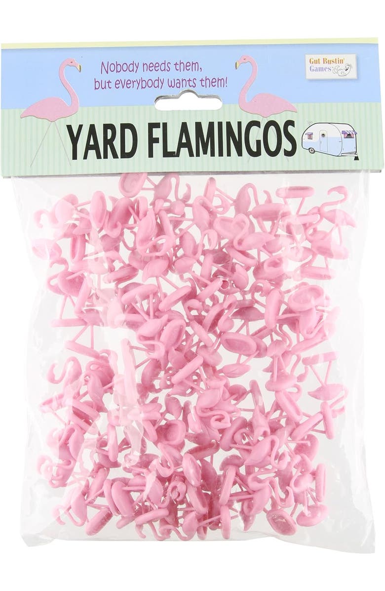 Gut Bustin' Games Gut Bustin Games Yard Flamingo Miniatures Small, Main, color, Pink