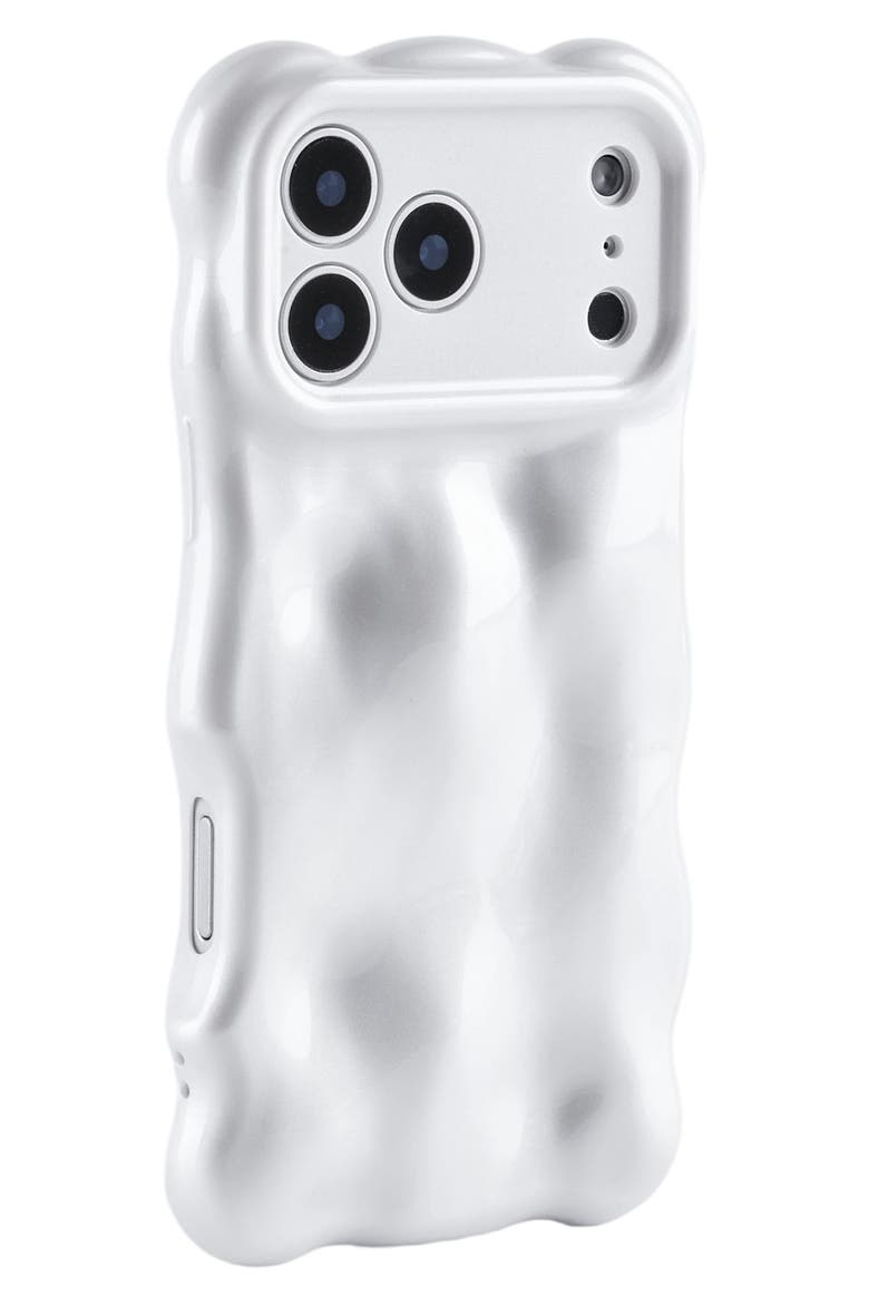 Bubbles iPhone 17 Pro Phone Case, Alternate, color, PEARL
