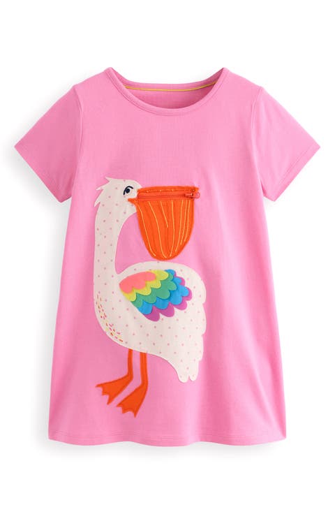 Kids' Pelican Pocket Appliqué Cotton Graphic Tunic (Toddler, Little Kid & Big Kid)