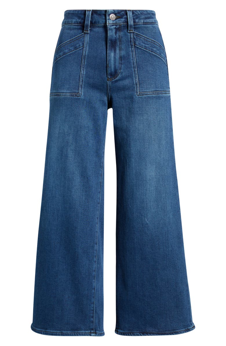 PAIGE Anessa Slant Pocket High Waist Ankle Wide Leg Jeans, Alternate, color, Agenda