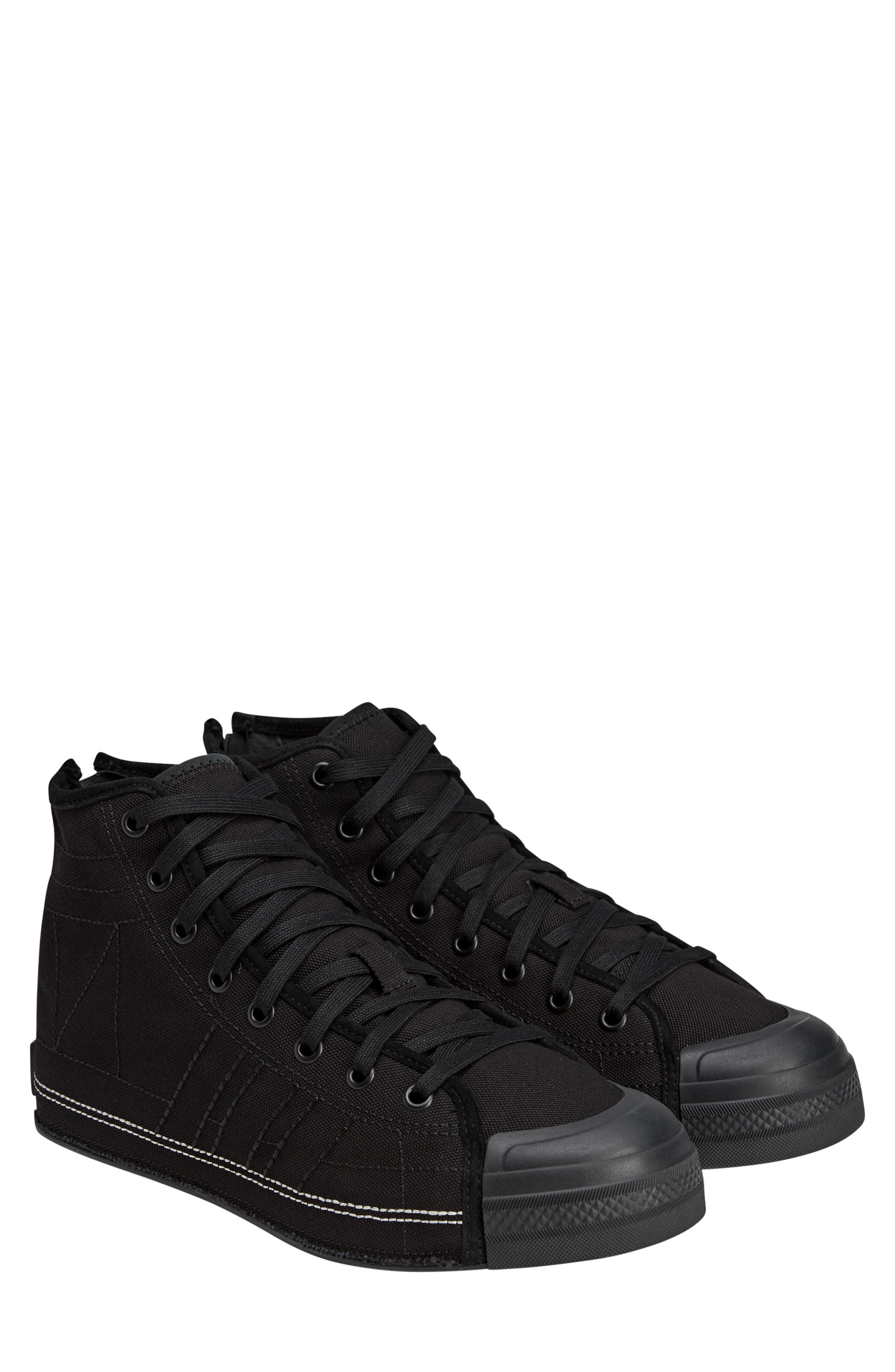 Y-3 x NEIGHBORHOOD Gender Inclusive Y-3-N Nizza Hi Sneaker, Main, color, Black/ Black/ Black