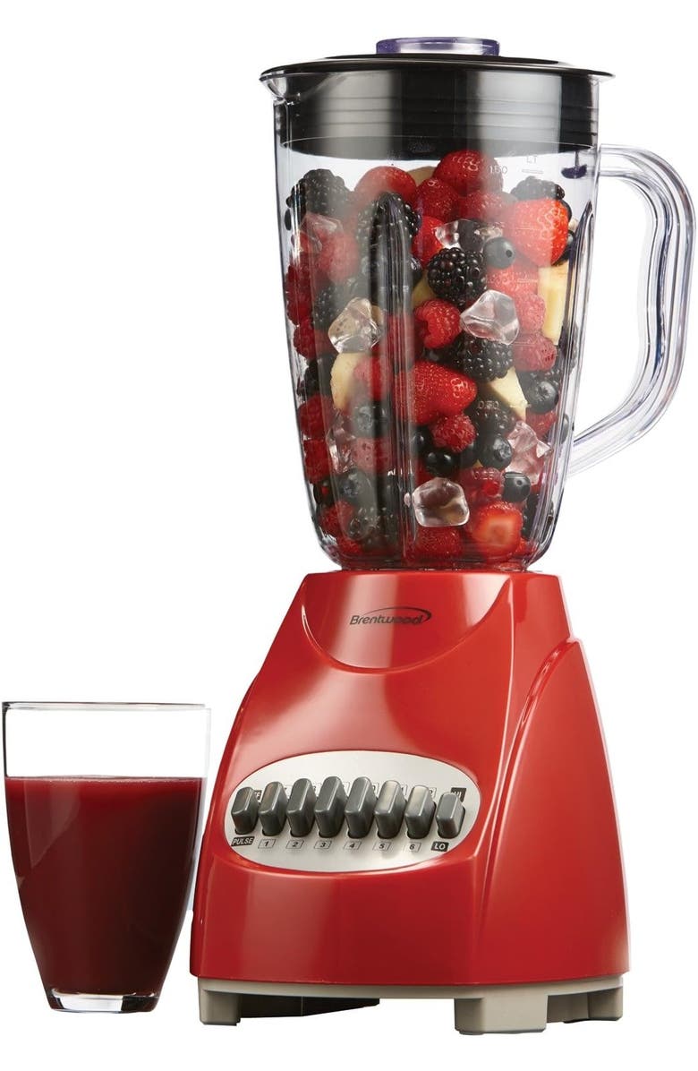 Brentwood Pulse Blender, Alternate, color, Red