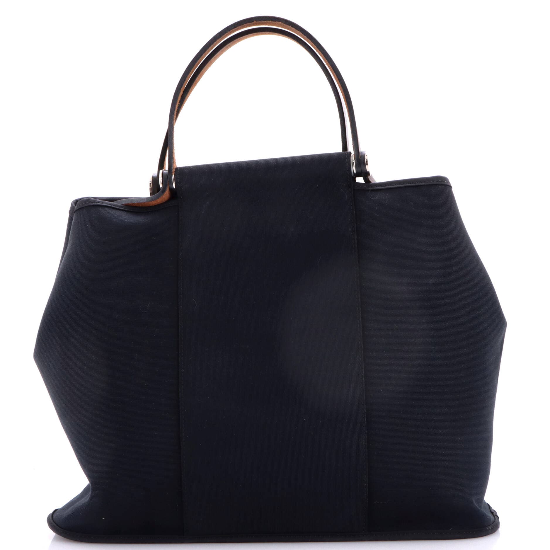 Cabag Handbag Toile and Leather 32, Main, color, Black