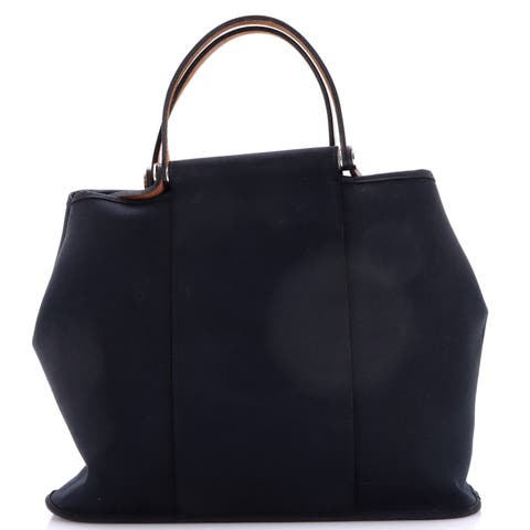 Cabag Handbag Toile and Leather 32