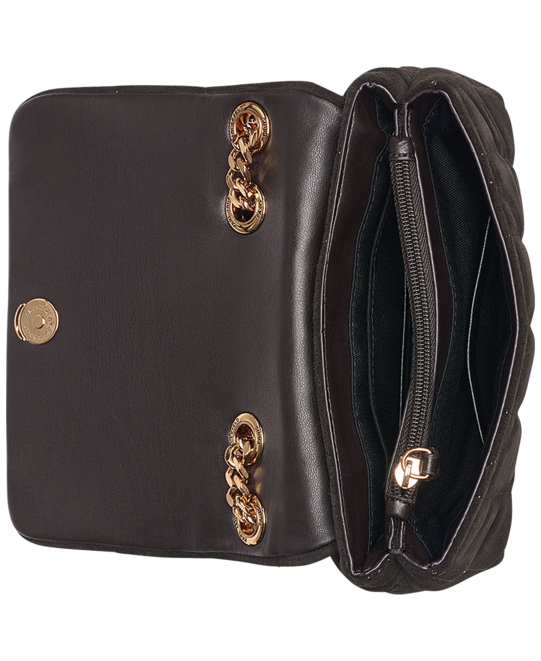 Lafayette Small Suede Crossbody Bag With Gems, Alternate, color, Fudge