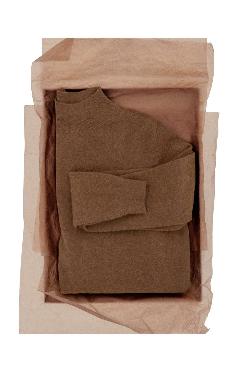 MANGO Mock Neck Cashmere Sweater, Alternate, color, 