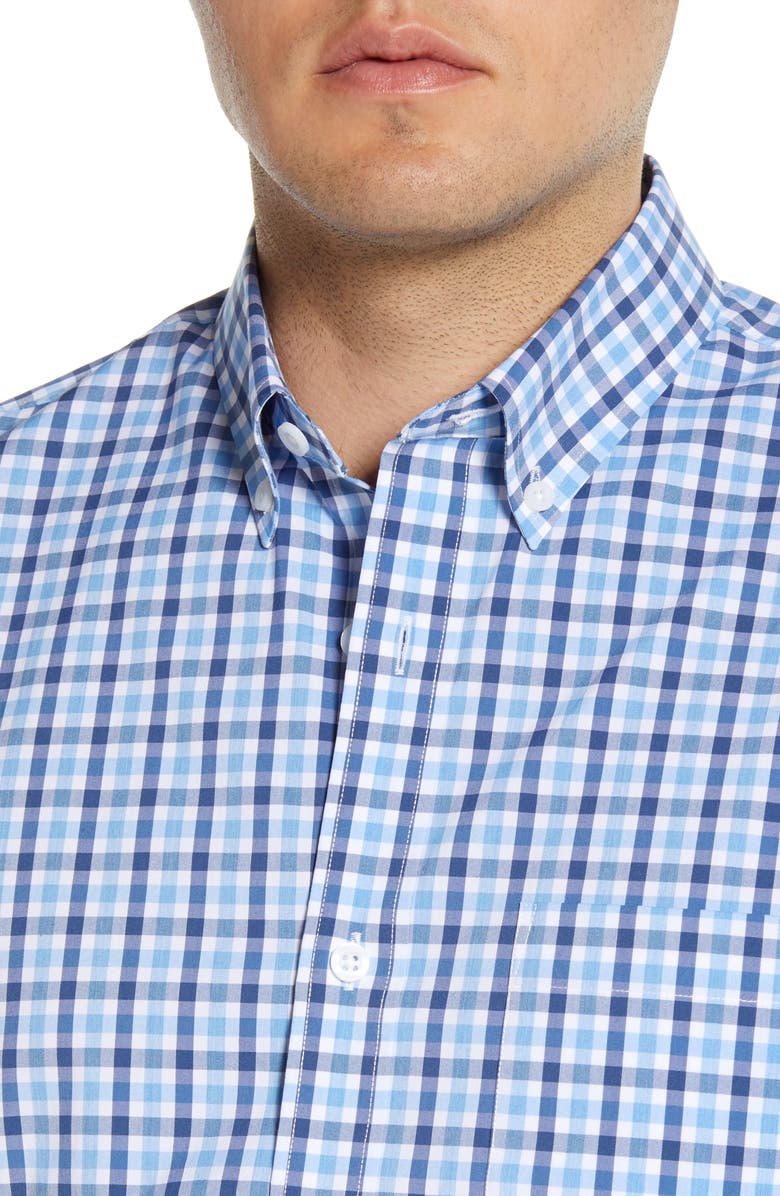 Nordstrom Tech-Smart Trim Fit Check Button-Down Sport Shirt, Alternate, color,
