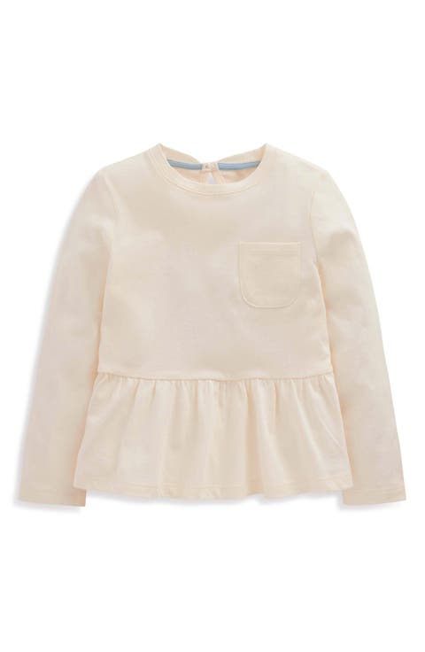 Kids' Long Sleeve Peplum Top