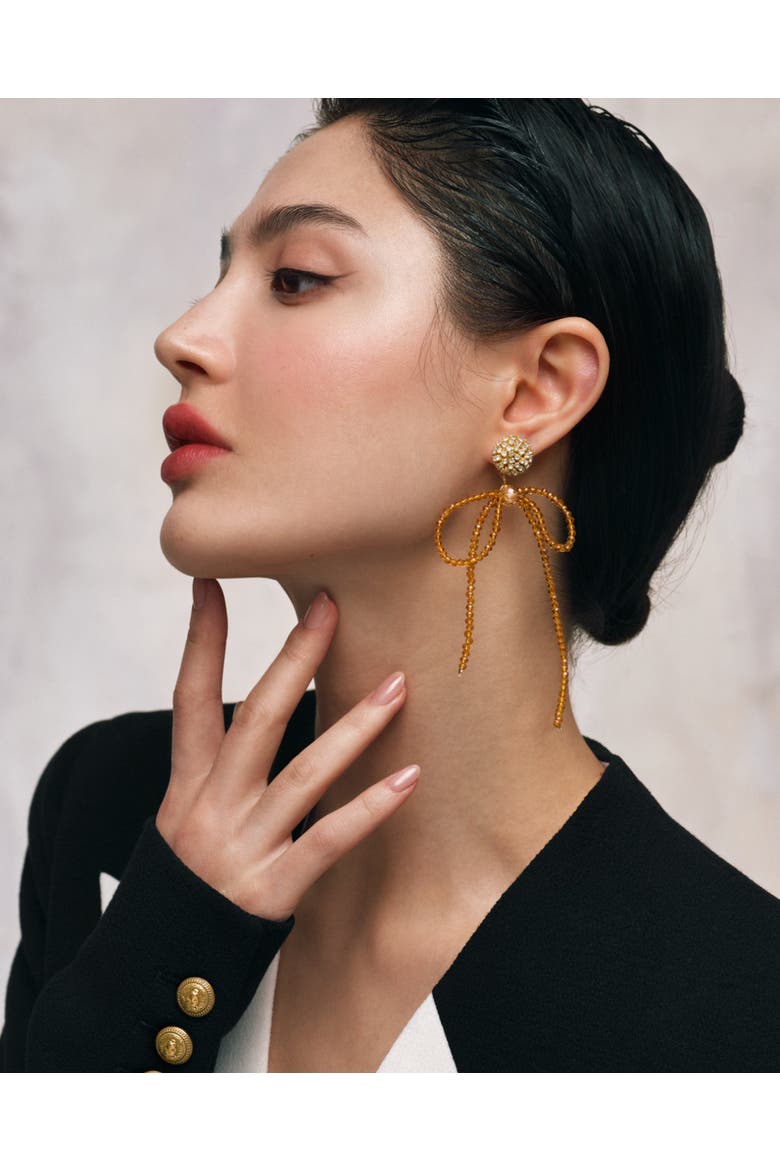 Lucia Earrings, Alternate, color, Radiant Topaz