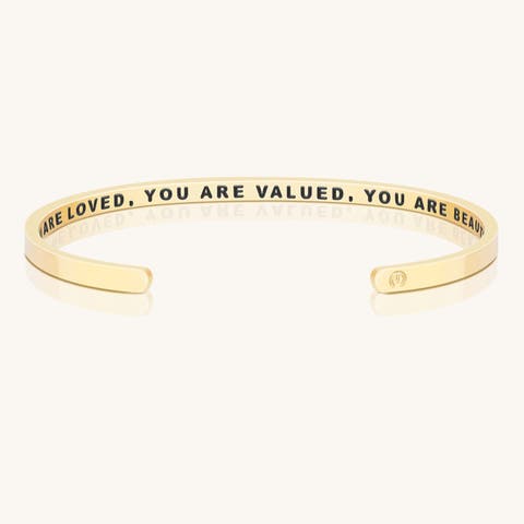 You Are Loved, You Are Valued, You Are Beautiful (within) bracelet