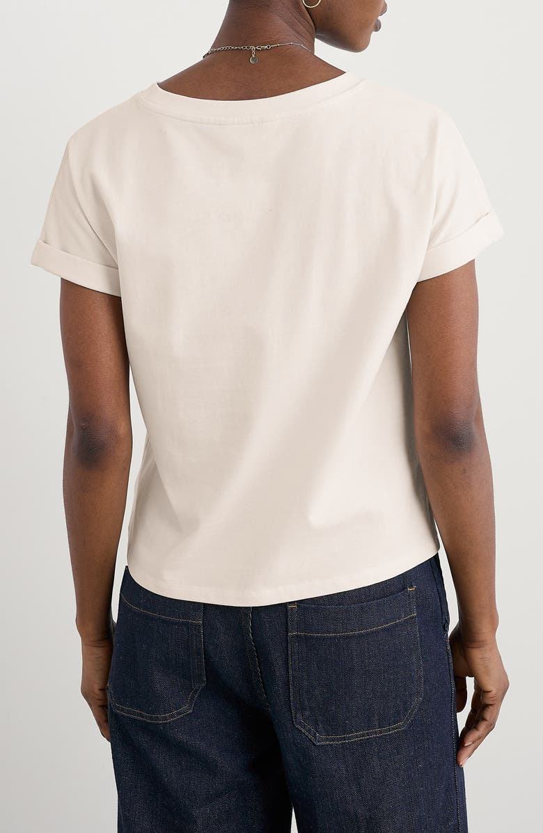 Seasalt Cornwall Porthzennor Organic Cotton T-Shirt, Alternate, color, Chalk