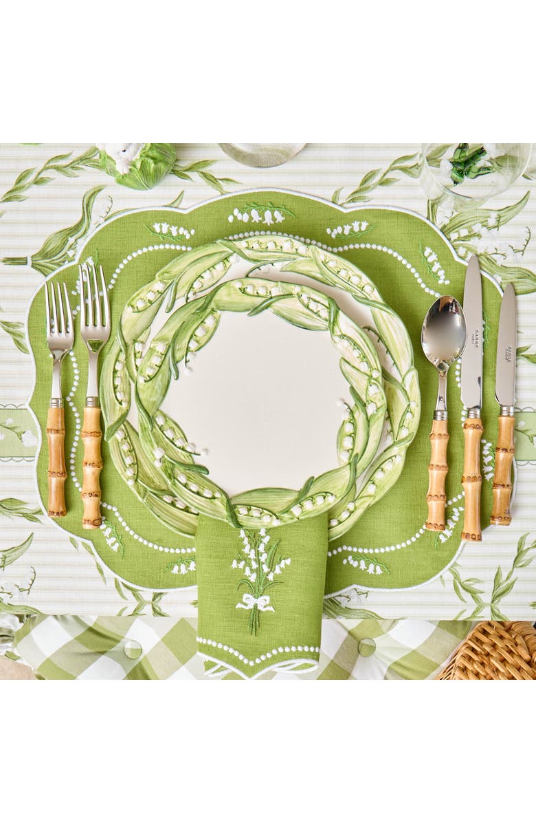 Mrs. Alice Lily of the Valley Starter Plate, Alternate, color, Green