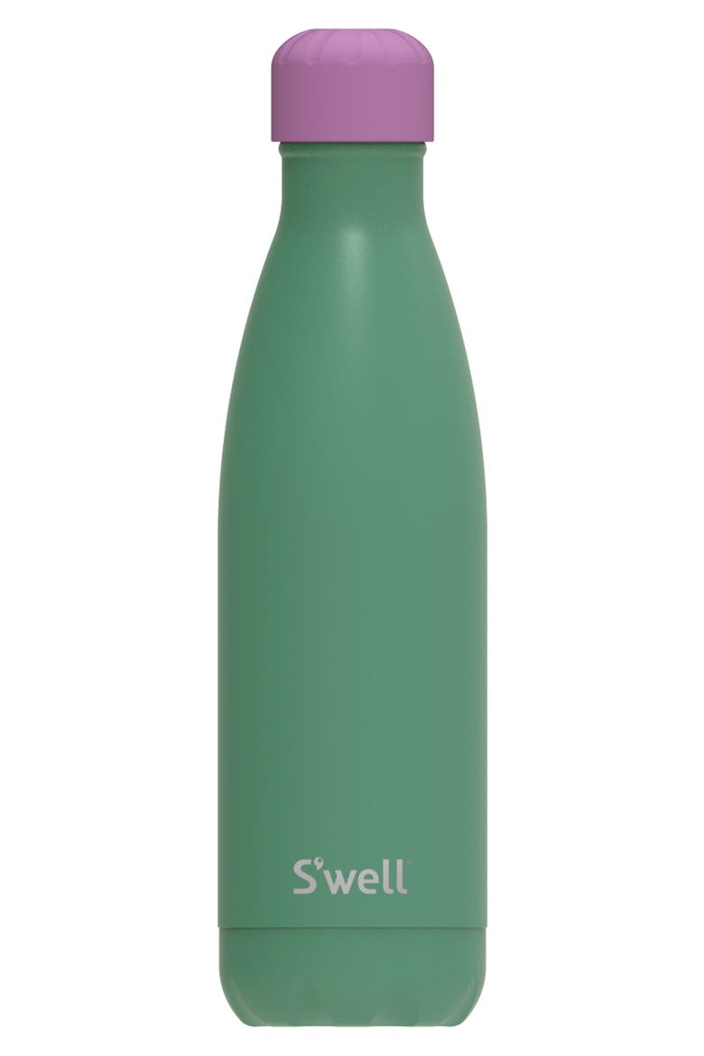 Love You So Matcha 17-Ounce Insulated Stainless Steel Water Bottle, Main, color, GREEN