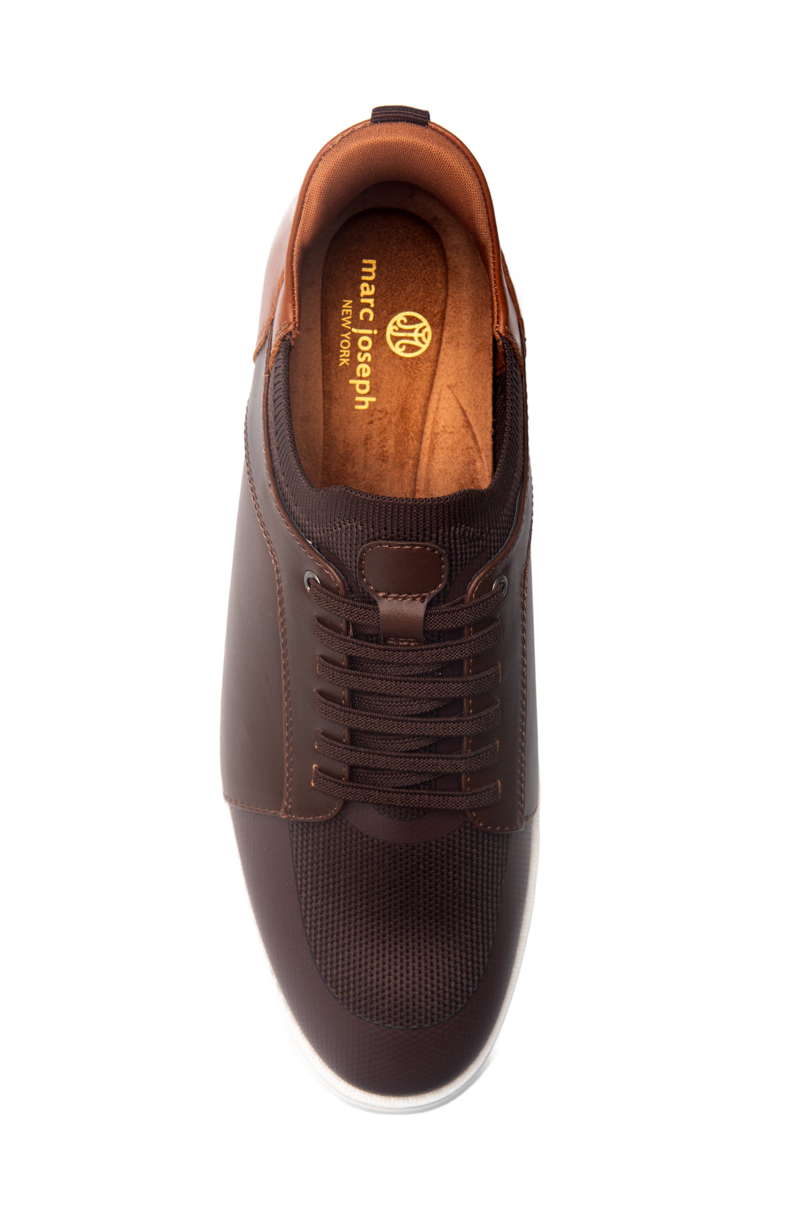 Newbury Street Hands Free Technology Lightweight Leather Sneaker, Alternate, color, Brown Napa Leather