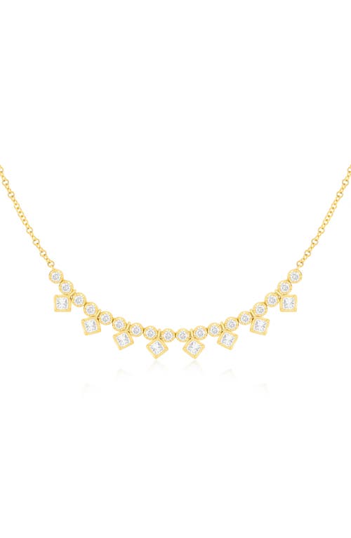 Ef Collection Kate Diamond Frontal Necklace In Gold