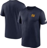 Nike Men's Nike Navy Green Bay Packers The 1923 Classic Sideline Logo Dri-FIT Legend T-Shirt