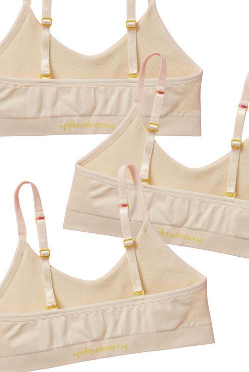 Yellowberry Tulip Seamless Bra 3pk In Doe