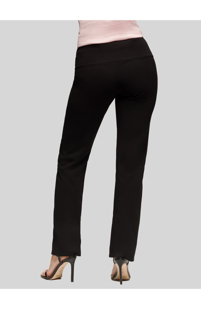 24seven Comfort Apparel Comfortable Stretch High Waist Dress Pants, Alternate, color, Black