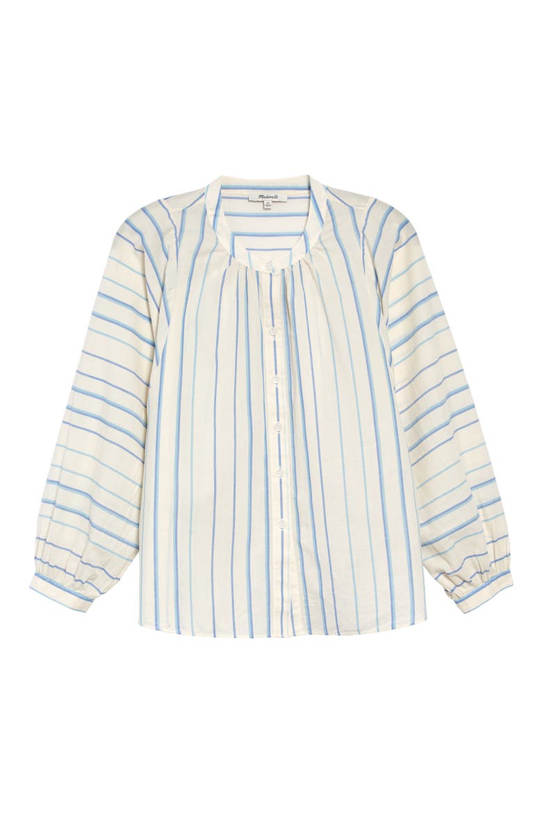 Stripe Peasant Top, Alternate, color, PALE PARCHMENT JESSIE STRIPES