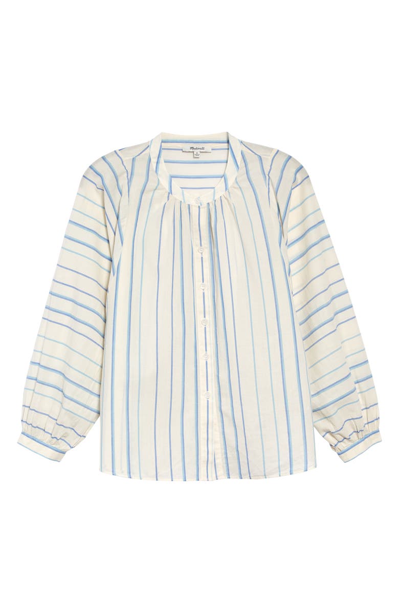 Madewell Stripe Peasant Top, Alternate, color, 