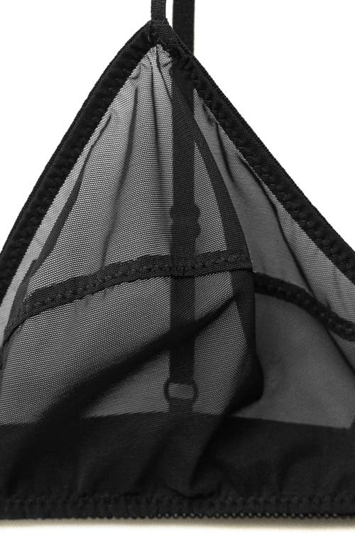 Mango Semisheer Wireless Triangle Bra