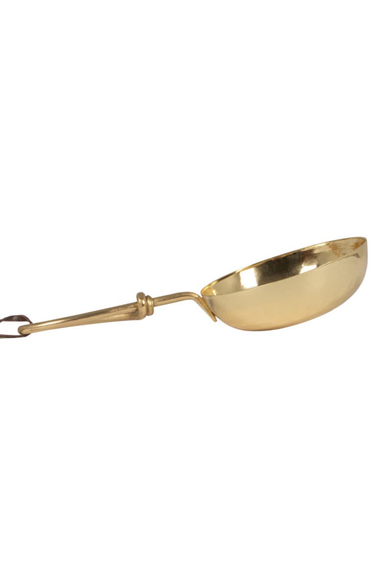 Set of 4 Hammered Stainless Steel Scoops, Gold Finish, Alternate, color, Brass