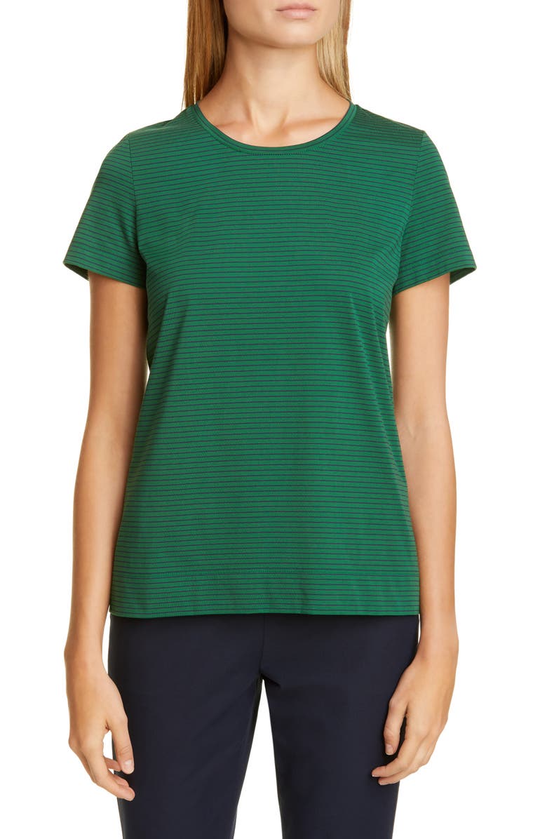 Lafayette 148 New York The Modern Stripe T-Shirt, Main, color, 