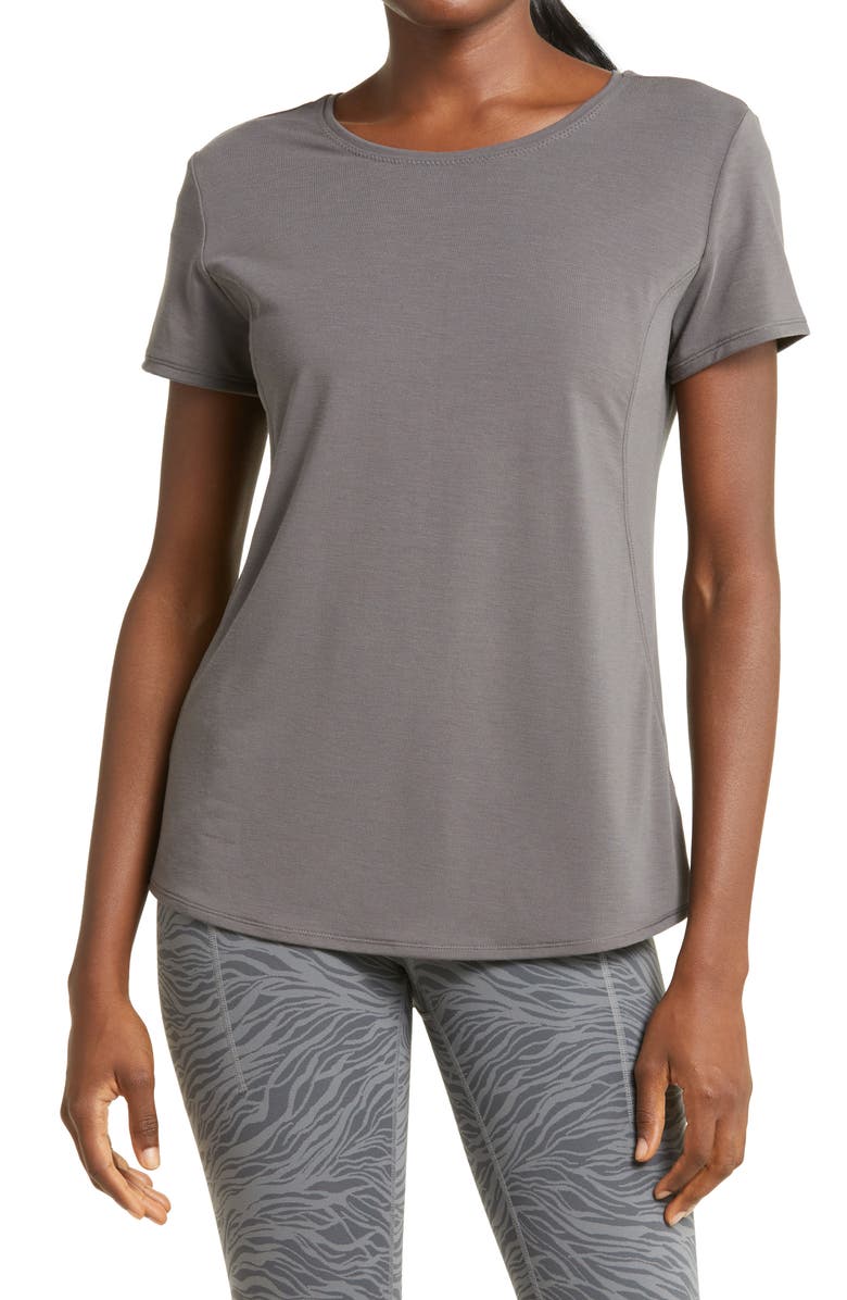 Zella Energy Strength Performance T-Shirt, Main, color, 