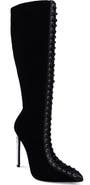 ZIGI Rudy Pointed Toe Lace Up Knee High Boot