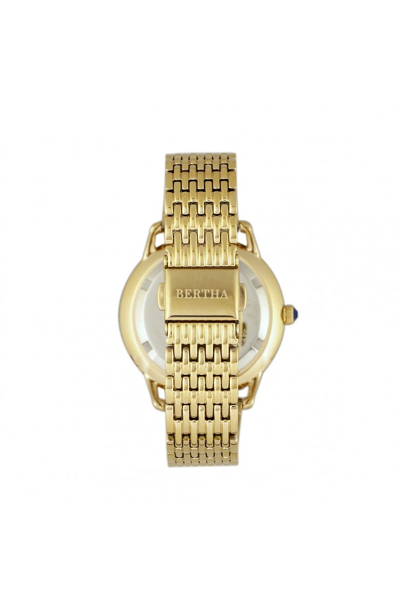 BERTHA Abby Swiss Bracelet Watch, Alternate, color, Gold/Red