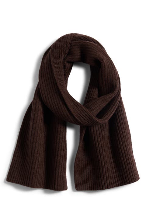 Shaker Stitch Cashmere Scarf