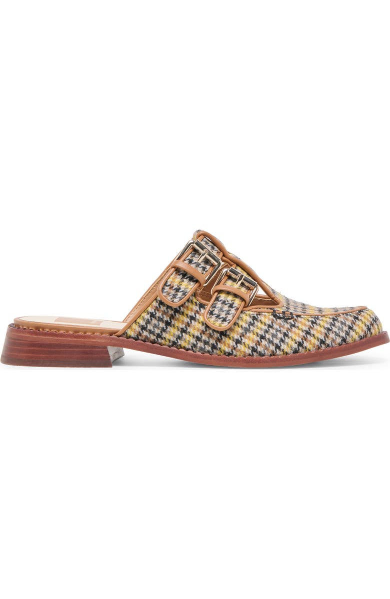 Dolce Vita Haydee Double Buckle Mary Jane Mule, Alternate, color, Yellow Multi Tweed