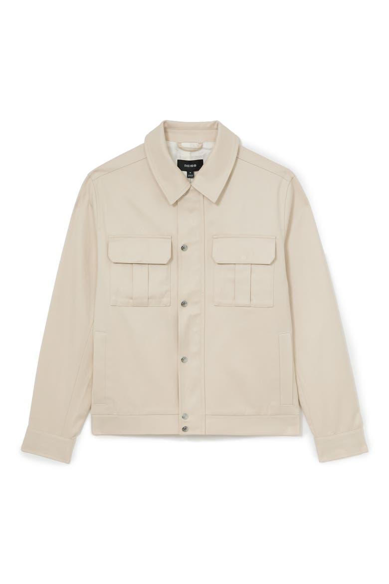 Americas Cotton & Lyocell Shirt Jacket, Main, color, STONE