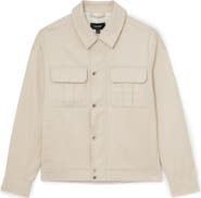 Reiss Americas Cotton & Lyocell Shirt Jacket