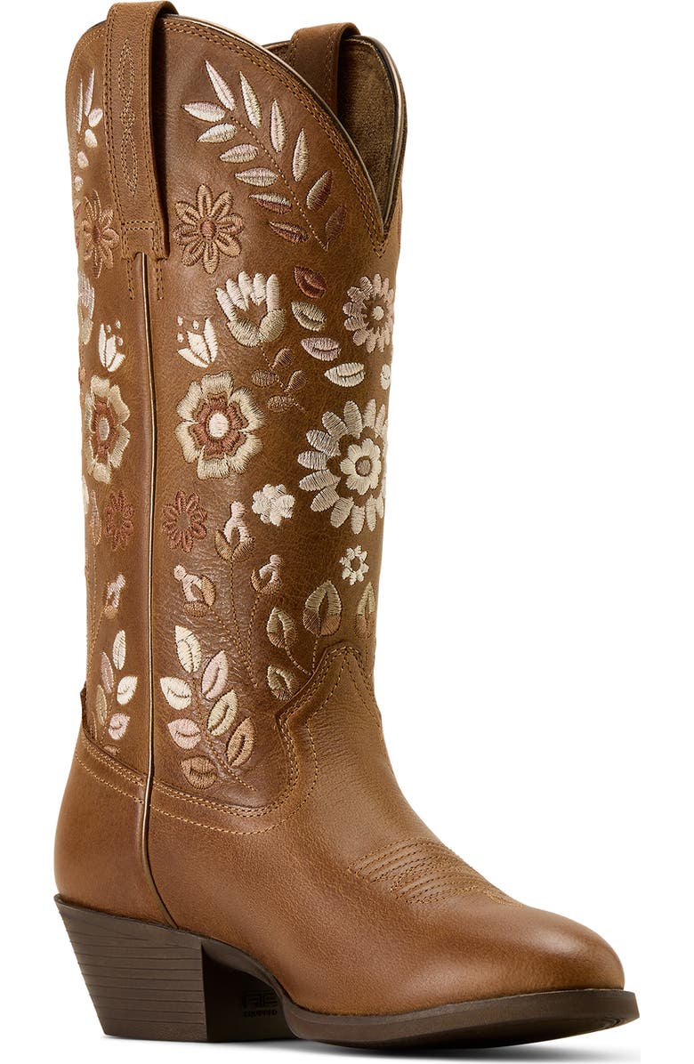 Ariat Heritage R Toe Western Boot, Main, color, Toasty Tan