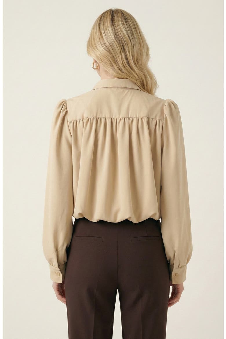 Soft Cropped Point Collar Jacket, Main, color, Tan