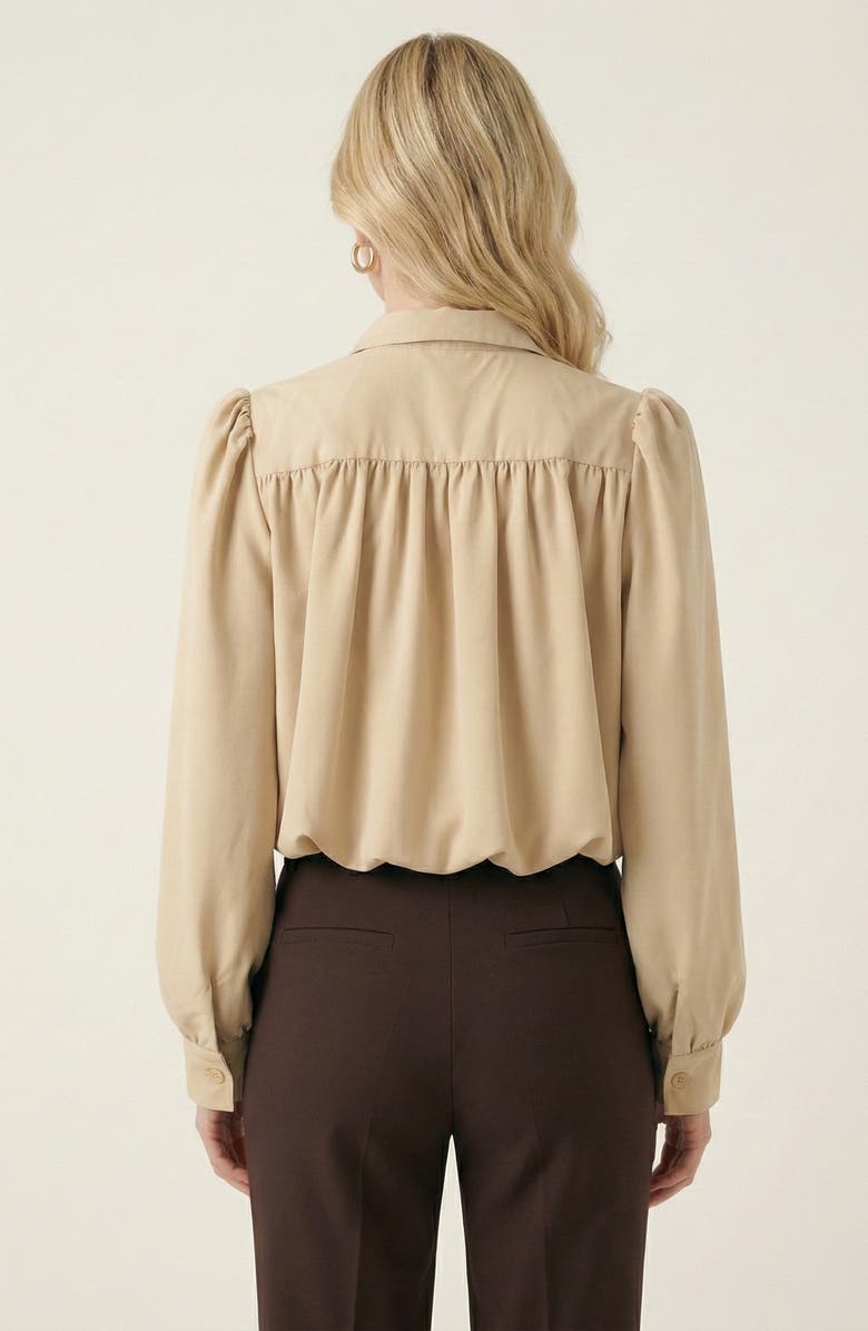 Modenaire Soft Cropped Point Collar Jacket, Alternate, color, Tan