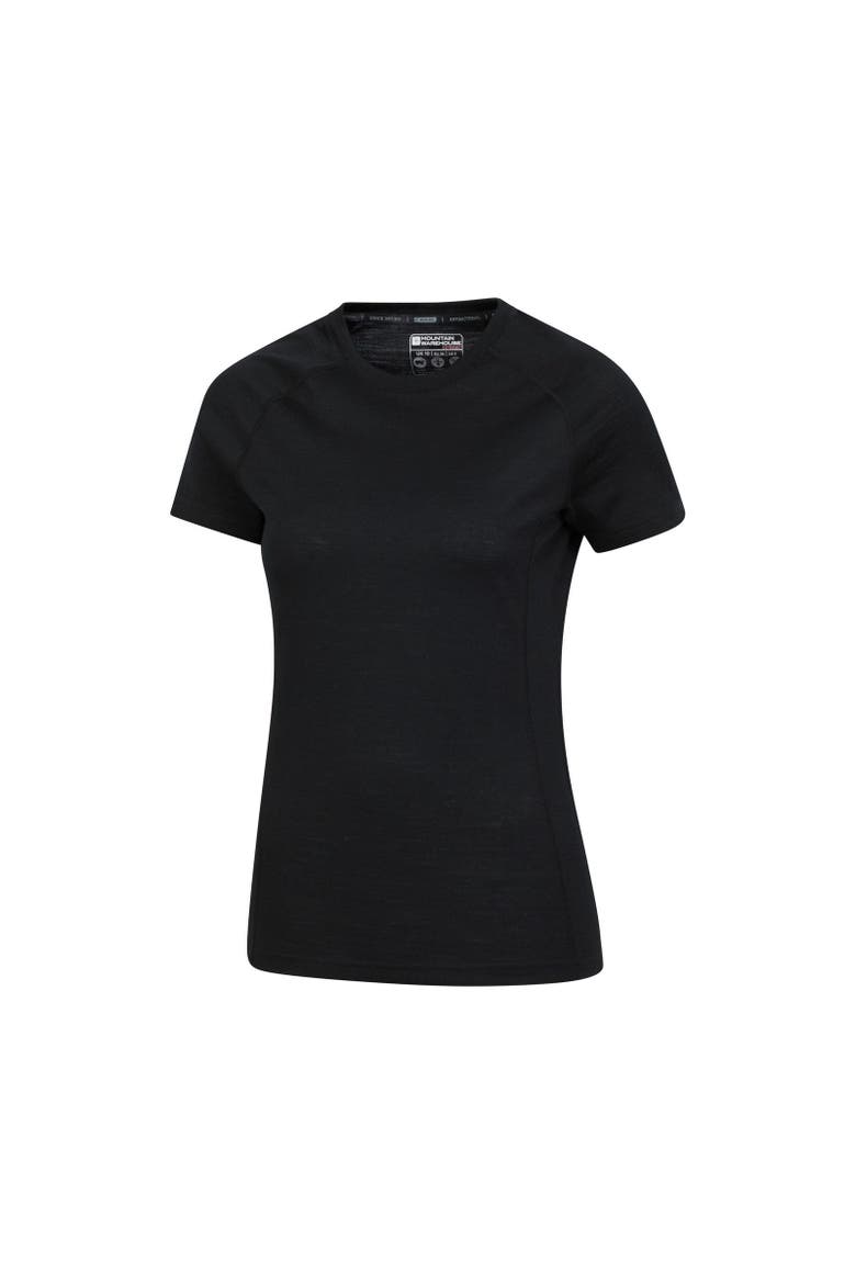 Summit Merino Wool Thermal Top, Alternate, color, Black