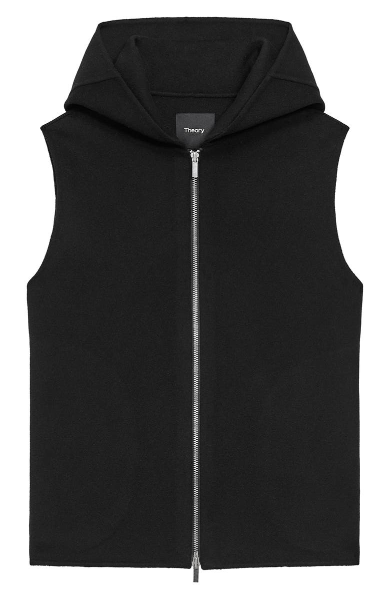 Theory Sleeveless Wool & Cashmere Hoodie, Alternate, color, 
